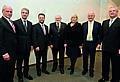 Es gratulierten Berthold Huber (IG Metall), Rupert Stadler (Vorstands AUDI AG), Peter Mosch (AUDI AG), Ursula Piëch, Prof. Dr. Ferdinand K. Piëch und Prof. Dr. Martin Winterkorn.